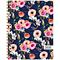 2025-2026 Global Excello Brands Hardcover Fashion Weekly/Monthly Planner, 8-1/2” x 11", Small Navy Floral, November 2025 To December 2026 1 thumbnail image