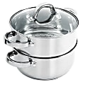 Oster Hali 3-Piece Stainless Steel Steamer Set, Silver