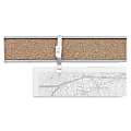 Advantus Cork Map Rails, 1" x 96", Satin 1 thumbnail image