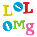 Office Depot® Brand Pencil Erasers, Small, Text Message/OMG/LOL, Pack Of 3 1 thumbnail image
