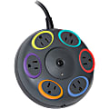 Kensington® SmartSockets 6-Outlet Tabletop Surge Protector, 16' Cord, Gray, KMW62634 1 thumbnail image