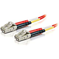 C2G 2m LC-LC 62.5/125 OM1 Duplex Multimode PVC Fiber Optic Cable - Red - LC Male - LC Male - 6.56ft - Red