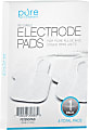 Pure Enrichment PurePulse Reusable TENS Electronic Pulse Massager Pads, White, 4 Pads Per Pack, Set Of 5 Packs