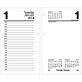 AT-A-GLANCE® Daily Loose-Leaf Desk Calendar Refill With Monthly Tabs, 3 1/2" x 6", January to December 2019
