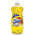 Sunlight Liquid Dish Cleaner - Concentrate Liquid - 0.30 gal (38 fl oz) - Lemon Scent - 1 Each - Yellow