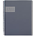 TOPS® Idea Collective Twin Wirebound Professional Notebook, 6" x 9 1/2", Gray