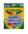 Crayola® Ultra-Clean Washable Color Markers, Broad Tip, Assorted Classic Colors, Box Of 8 1 thumbnail image