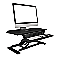 VersaDesk UltraLite Sit-to-Stand Electric Height-Adjustable Desk Riser, 36" x 24", Black