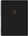 2024 Willow Creek Press Softcover Weekly/Monthly Planner, 6-1/2" x 8-1/2", Black Basic, January To December