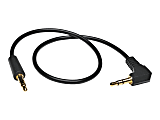 Eaton Tripp Lite Series 3.5mm Mini Stereo Audio Cable with one Right-Angle plug (M/M), 6 ft. (1.83 m) - Audio cable - mini-phone stereo 3.5 mm male to mini-phone stereo 3.5 mm male - 6 ft - black - right-angled connector