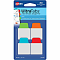 Avery® UltraTabs Repositionable Mini Tabs - Write-on Tab(s) - 1.50" Tab Height x 1" Tab Width - Assorted Tab(s) - 80 / Pack 1 thumbnail image