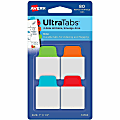 Avery® UltraTabs Repositionable Mini Tabs - Write-on Tab(s) - 1.50" Tab Height x 1" Tab Width - Assorted Tab(s) - 80 / Pack 1 thumbnail image