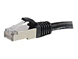 C2G 30ft Cat6 Snagless Shielded (STP) Ethernet Network Patch Cable - Black - Patch cable - RJ-45 (M) to R - 00823 1 thumbnail image
