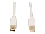 Eaton Tripp Lite Series Mini DisplayPort Cable, 4K 60Hz (M/M), White, 6 ft. (1.8 m) - DisplayPort cable - P584006 1 thumbnail image