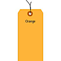 Office Depot® Brand Fluorescent Prewired Shipping Tags, #6, 5 1/4" x 2 5/8", Orange, Box Of 1,000