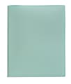 Office Depot® 2-Pocket School-Grade Poly Folder With Prongs, Letter Size, Light Green 1 thumbnail image