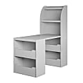 Ameriwood Home Tyler 48"W Kids Craft/Writing Desk, Dove Gray 1 thumbnail image