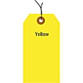 Office Depot® Brand Fluorescent Prewired Shipping Tags, #8, 6 1/4" x 3 1/8", Yellow, Box Of 1,000