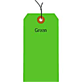 Office Depot® Brand Fluorescent Prewired Shipping Tags, #8, 6 1/4" x 3 1/8", Green, Box Of 1,000 1 thumbnail image