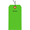 Office Depot® Brand Fluorescent Prewired Shipping Tags, #8, 6 1/4" x 3 1/8", Green, Box Of 1,000