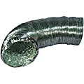Deflecto Supurr-Flex 5-Ply 4" x 8' Aluminum Flex Duct For Dryers, Silver, F0408B 1 thumbnail image