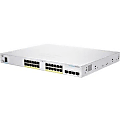 Cisco 250 CBS250-24FP-4X Ethernet Switch - 24 Ports - Manageable - Gigabit Ethernet, 10 Gigabit Ethernet - 1000Base-T, 10GBase-X - 2 Layer Supported - Modular - 451.80 W Power Consumption - 370 W PoE Budget - Optical Fiber, Twisted Pair - PoE Ports