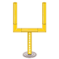 Amscan Plastic Football Goal Centerpieces, 14", Yellow, Pack Of 4 Centerpieces 1 thumbnail image