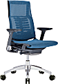 Raynor® Powerfit Ergonomic Mesh Mid-Back Executive Chair, Blue/Black