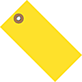 Tyvek® Shipping Tags, #5, 4 3/4" x 2 3/8", Yellow, Box Of 100