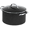 The Rock 6 Qt Stockpot w\Glass Lid - Cooking - Dishwasher Safe - Oven Safe - Sauce Pot1.50 gal - Stainless Steel Handle - Glass Lid - 2 Case