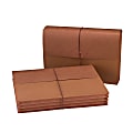 Smead® Expanding Wallet, 3 1/2" Expansion, 10" x 15", 30% Recycled, Redrope 1 thumbnail image