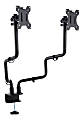 Allsop® Dual-Monitor Arm for up to 32" Monitors, 24-1/2" to 18-1/2"H x 33"W x 19"D, Black 1 thumbnail image