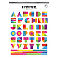 Pipsticks Big Alphabet Stickers, 6" x 7", Geometric Color Mix, Pack Of 5 Sheets 1 thumbnail image