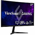 ViewSonic® VX2718-2KPC-MHD 27” QHD LCD 1ms 180Hz Curved Gaming Monitor, FreeSync Premium
