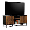 Sauder® Canton Lane Credenza For 60" TVs, Brew Oak/Grand Walnut