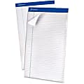 Ampad Top - bound Legal Writing Pad - Legal - 50 Sheets - 15 lb Basis Weight - 8 1/2" x 14" - 0.22" x 8.5"14" - White Paper - Perforated, Easy Tear, Chipboard Backing, Sturdy - 12 / Pack