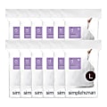 simplehuman Custom-Fit Trash Can Liners, Code L, 0.025-mil, 4.76 Gallons, 20" x 18 3/4", White, Pack Of 240 Liners 1 thumbnail image