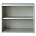 Lorell® Fortress Series Steel Modular Shelving Bookcase, 2-Shelf, 30"H x 34-1/2"W x 13"D, Light Gray 1 thumbnail image