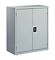 Lorell® Fortress Series 18"D Steel Storage Cabinet, Fully Assembled, 3-Shelf, Light Gray