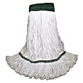 Boardwalk® Saddleback Loop-End Wet Mop Heads, 14 Oz, White, Pack Of 12 Mops