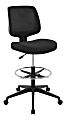Realspace® Laristo Mesh/Fabric Mid-Back Drafting Chair, Black, BIFMA Compliant 1 thumbnail image
