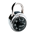 Master Lock® Combination Padlock, Black/Chrome 1 thumbnail image
