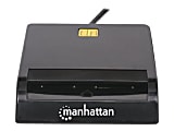 Manhattan USB-A Contact Smart Card Reader, 12 Mbps, Friction type compatible 1 thumbnail image