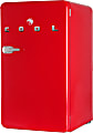 Commercial Cool Retro 3.2 Cu. Ft. Refrigerator With Freezer, Red