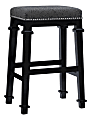 Linon Marshall Backless Bar Stool, Gray/Black