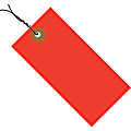 Tyvek® Prewired Shipping Tags, #8, 6 1/4" x 3 1/8", Red, Box Of 100 1 thumbnail image
