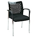 Lorell Proline Guest Chair, Black/Chrome, Set Of 2