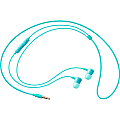 Samsung HS130 Earset - Stereo - Wired - 32 Ohm - 20 Hz - 20 kHz - Earbud - Binaural - In-ear - 3.94 ft Cable - Light Blue 1 thumbnail image