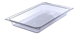 StorPlus Full-Size Plastic Food Pans, 2 1/2"H x 12 3/4"W x 20 3/4"D, Clear, Pack Of 6 1 thumbnail image
