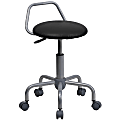 Flash Furniture Ergonomic Task Stool, Black Seat/Silver Frame, Quantity: 1 1 thumbnail image